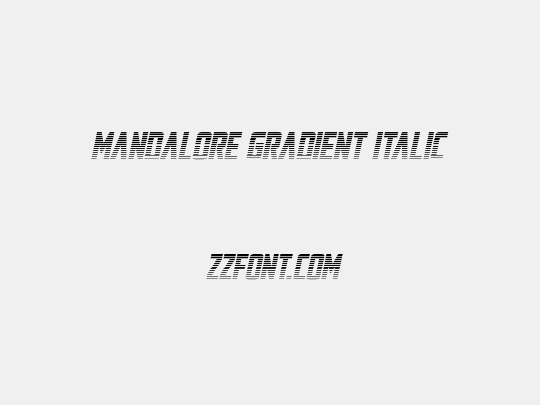 Mandalore Gradient Italic