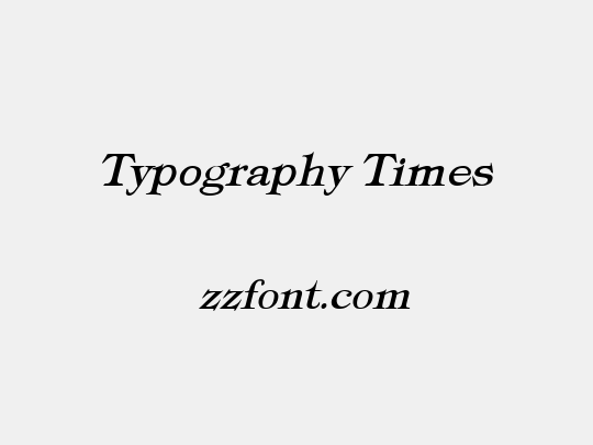 Typography Times