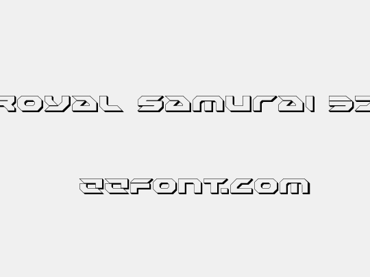 Royal Samurai 3D