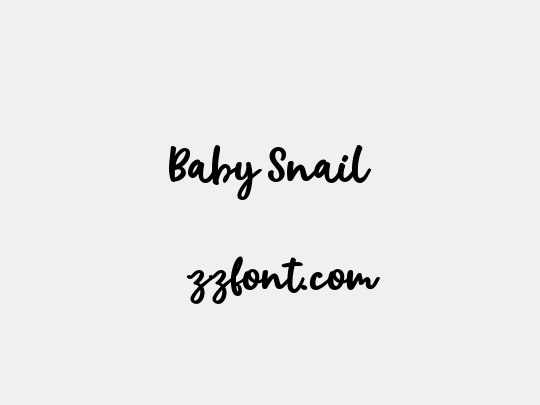 Baby Snail
