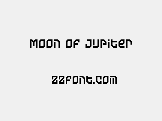 Moon of Jupiter