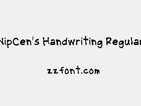 NipCen's Handwriting Regular