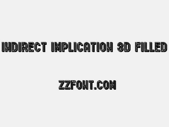 Indirect Implication 3D Filled