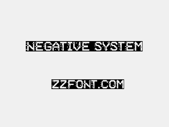 Negative System