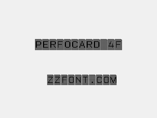 Perfocard 4F