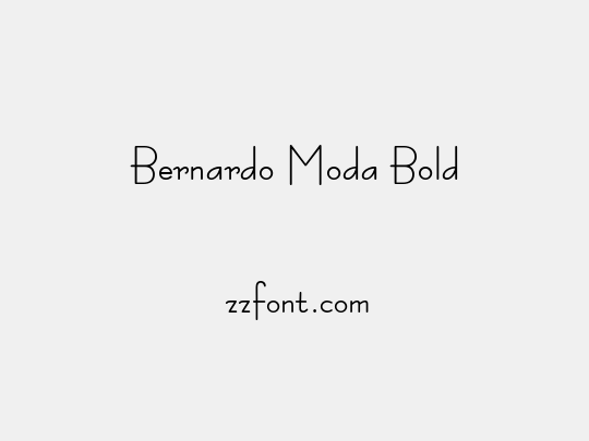 Bernardo Moda Bold