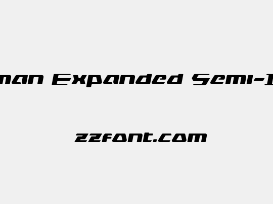 DS man Expanded Semi-Italic