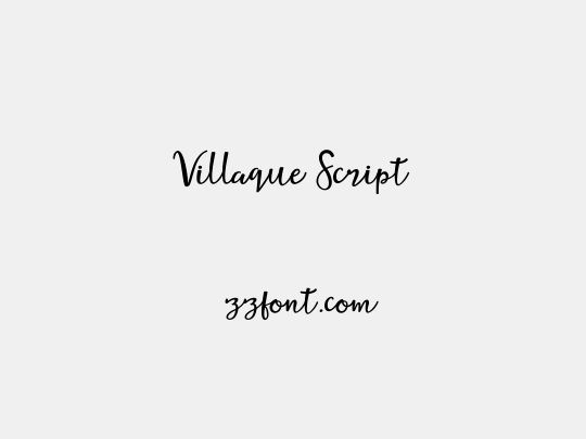 Villaque Script