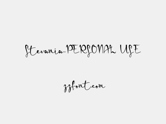 Stevania-PERSONAL USE