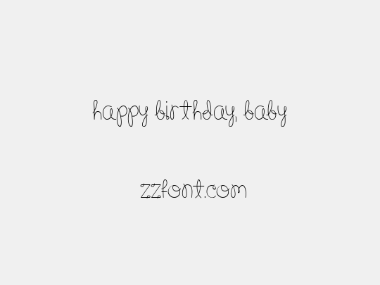 Happy Birthday, Baby