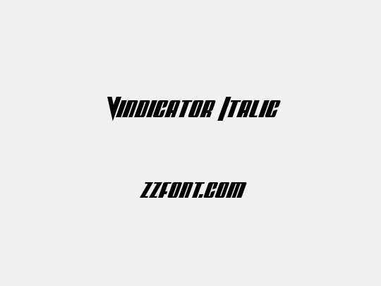 Vindicator Italic