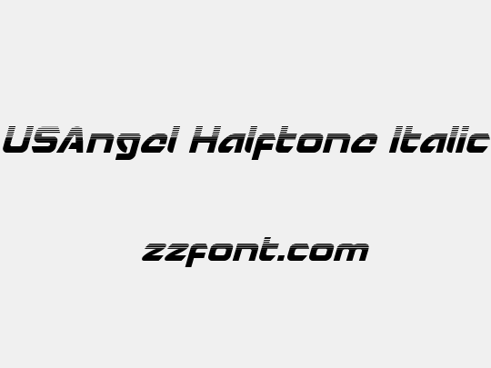 USAngel Halftone Italic