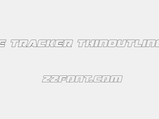 Drone Tracker ThinOutline Ital