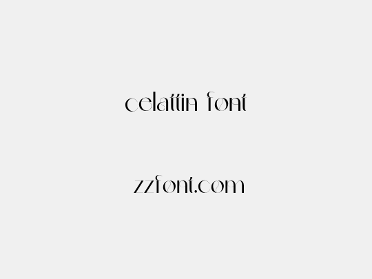 celattin font