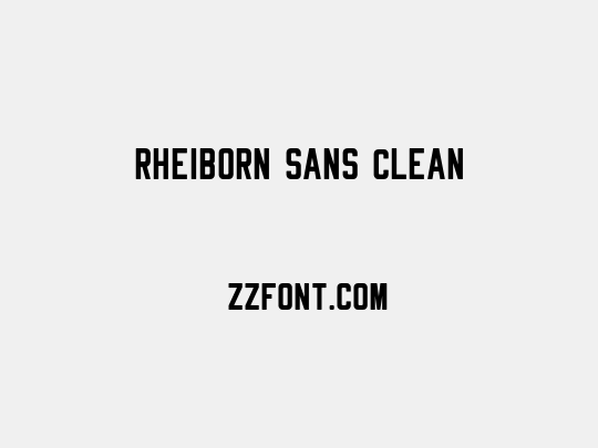 Rheiborn Sans Clean