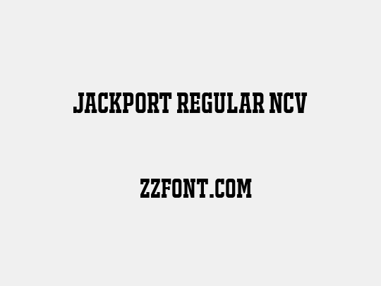 JACKPORT REGULAR NCV