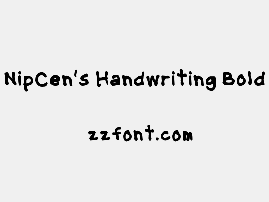 NipCen's Handwriting Bold