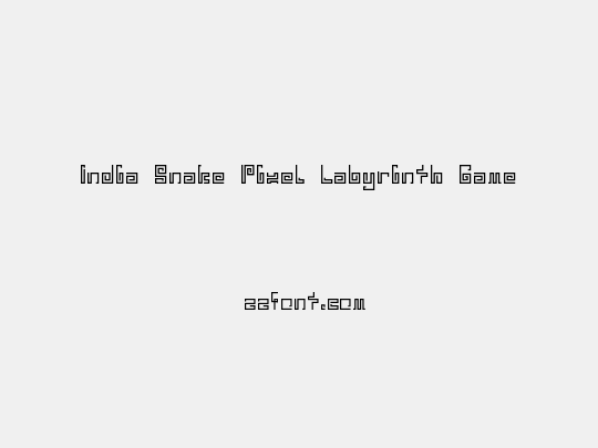 India Snake Pixel Labyrinth Game