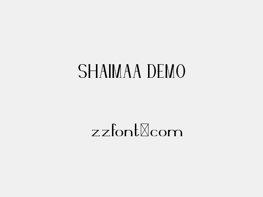SHAIMAA DEMO