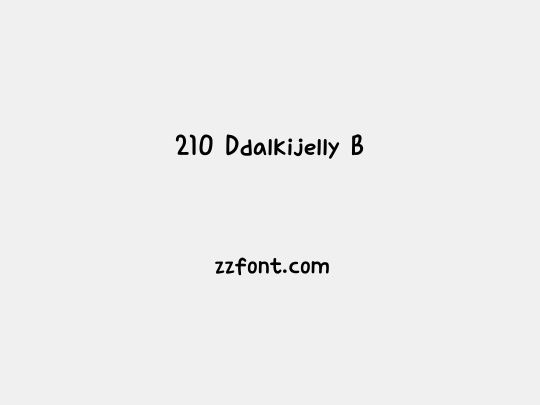 210 Ddalkijelly B