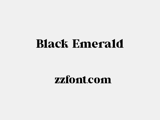 Black Emerald
