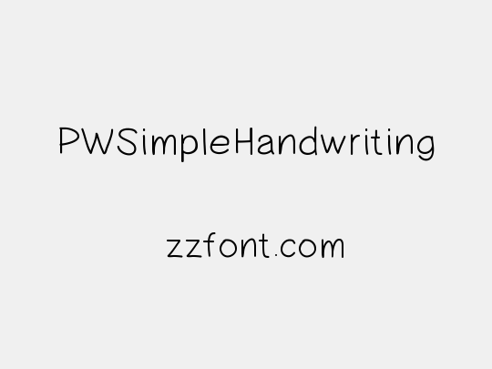PWSimpleHandwriting