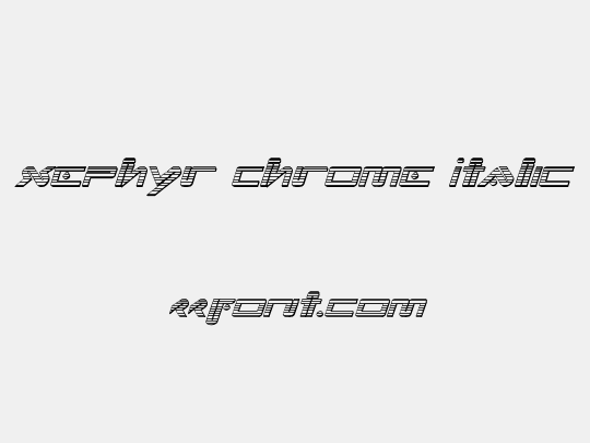 Xephyr Chrome Italic