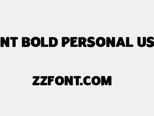 Rougant Bold PERSONAL USE ONLY