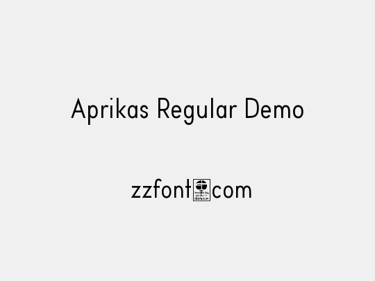 Aprikas Regular Demo