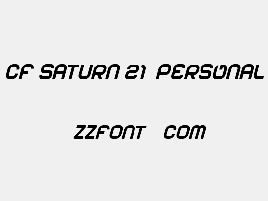 CF Saturn 21 PERSONAL
