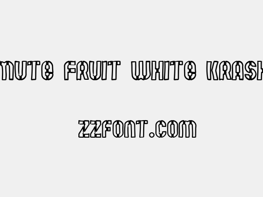 Mute Fruit White Krash