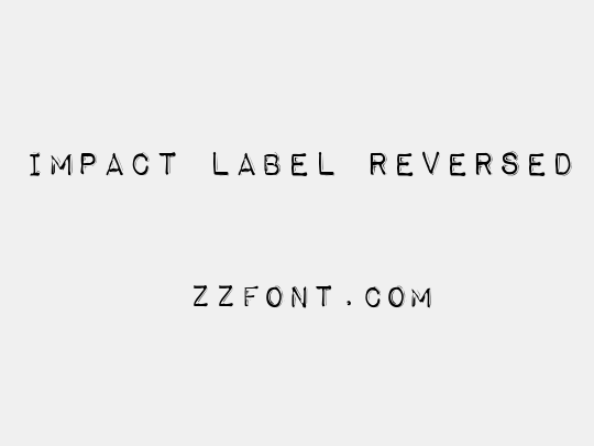 Impact Label Reversed