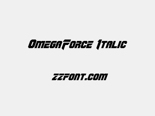 OmegaForce Italic