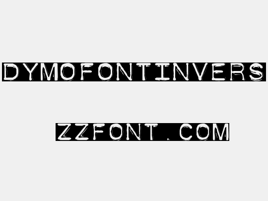 DymoFontInvers