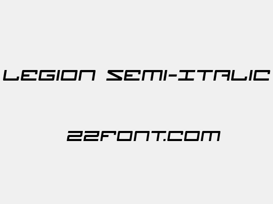 Legion Semi-Italic
