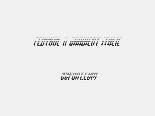 Fedyral II Gradient Italic
