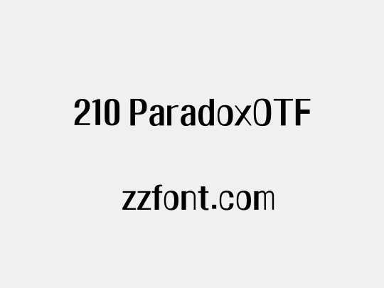 210 ParadoxOTF