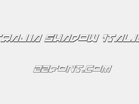 Trajia Shadow Italic