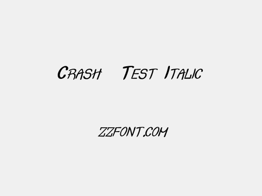 Crash  Test Italic