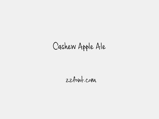Cashew Apple Ale