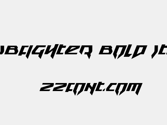 Snubfighter Bold Italic