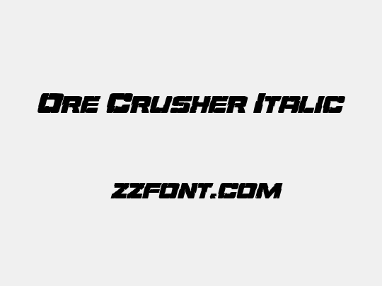 Ore Crusher Italic