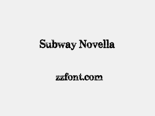 Subway Novella