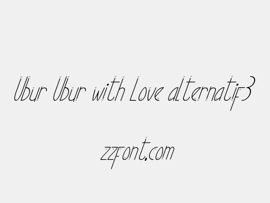 Ubur Ubur with Love alternatif3