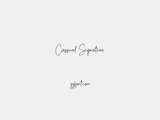 Cassual Signature