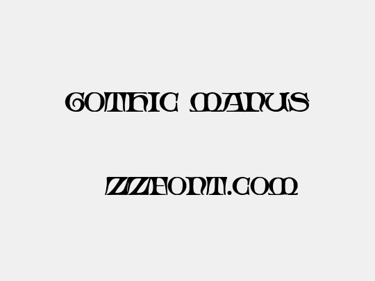 Gothic Manus