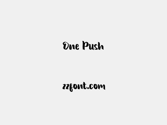 One Push