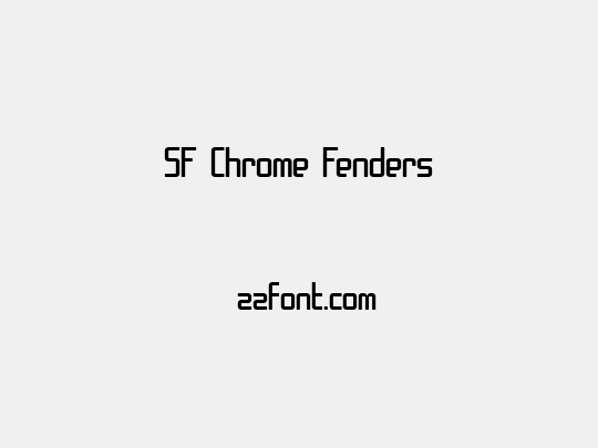 SF Chrome Fenders
