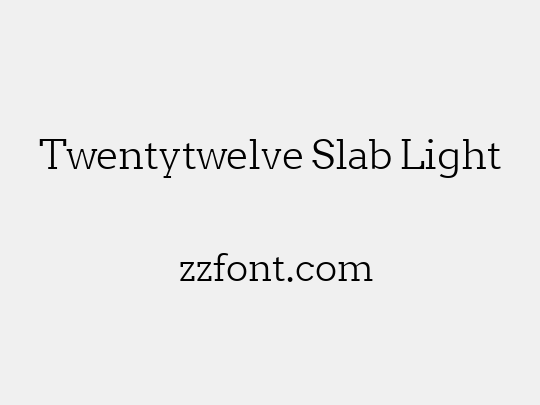 Twentytwelve Slab Light