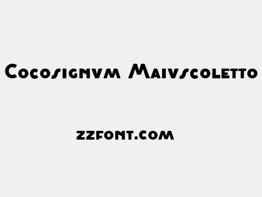 Cocosignum Maiuscoletto